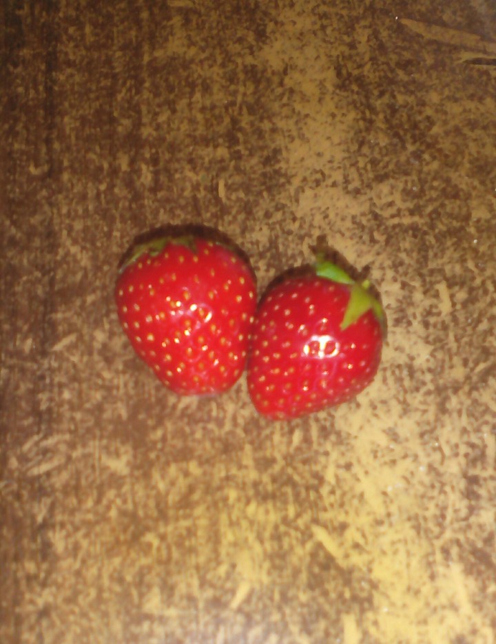2 strawberries