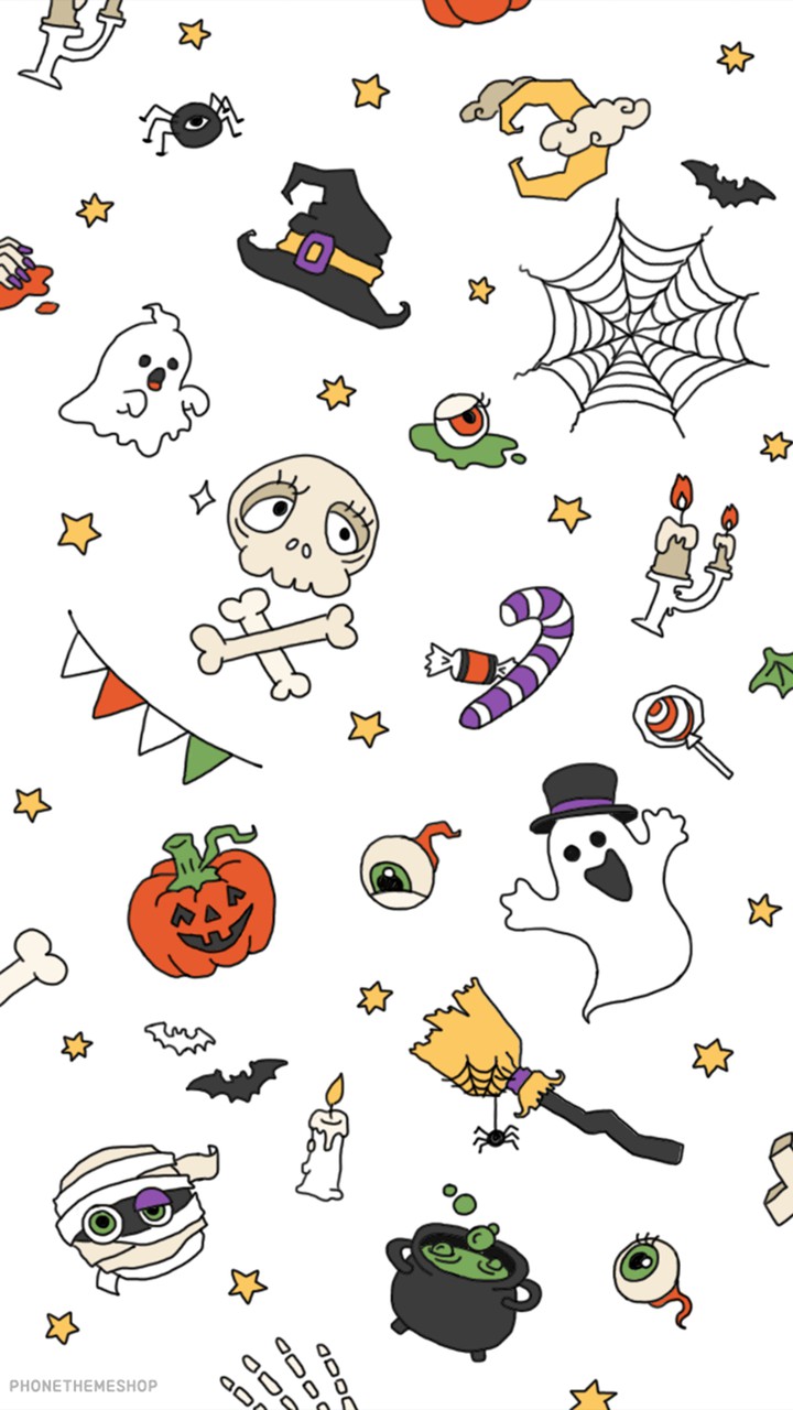 ghost halloween pattern