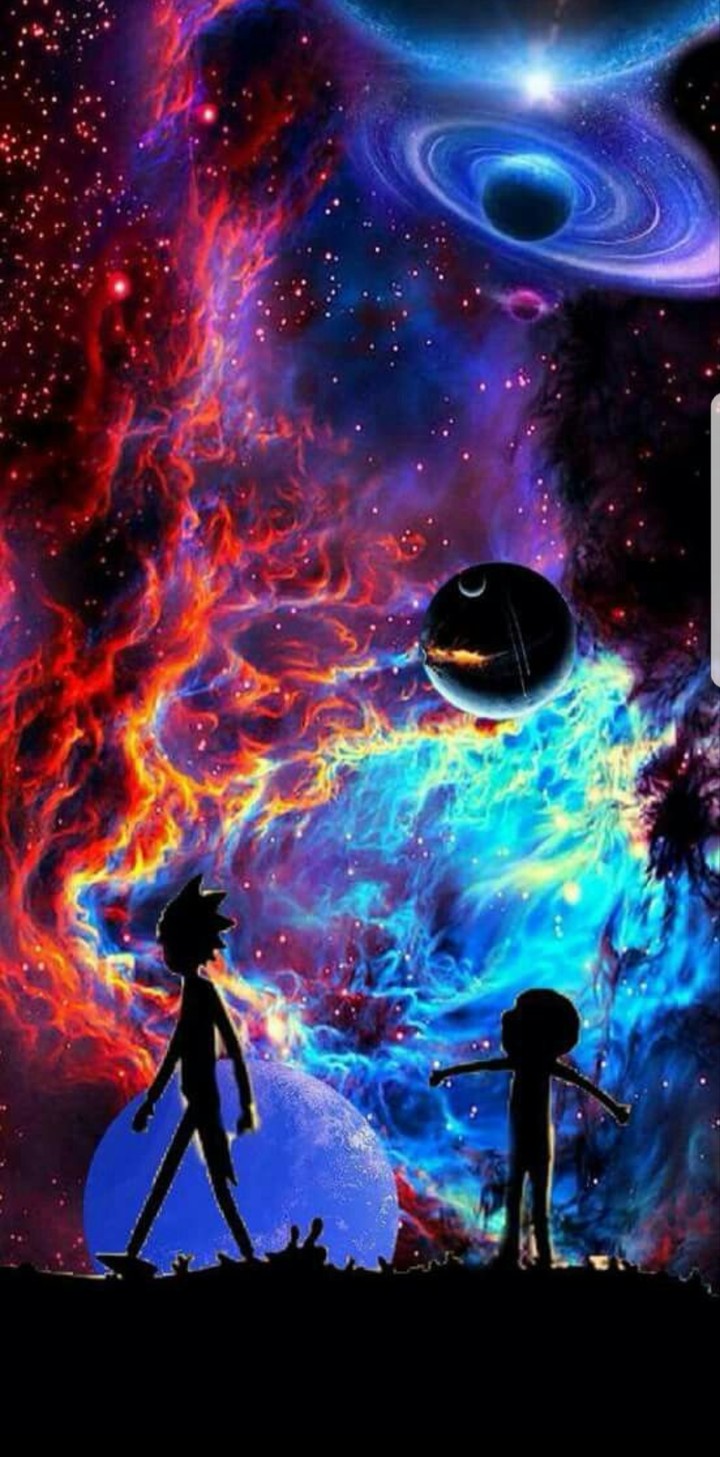 Rick and morty in the space