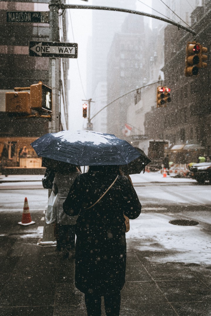 snowing