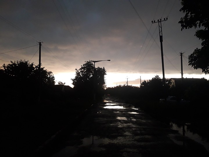закат после бури; sunset after the storm