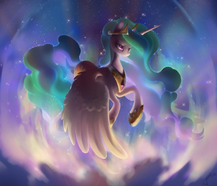 Princess Celestia At Dawn