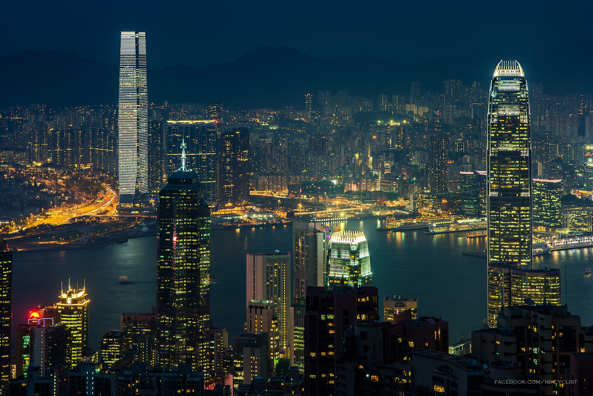 Night-View In Hong Kong