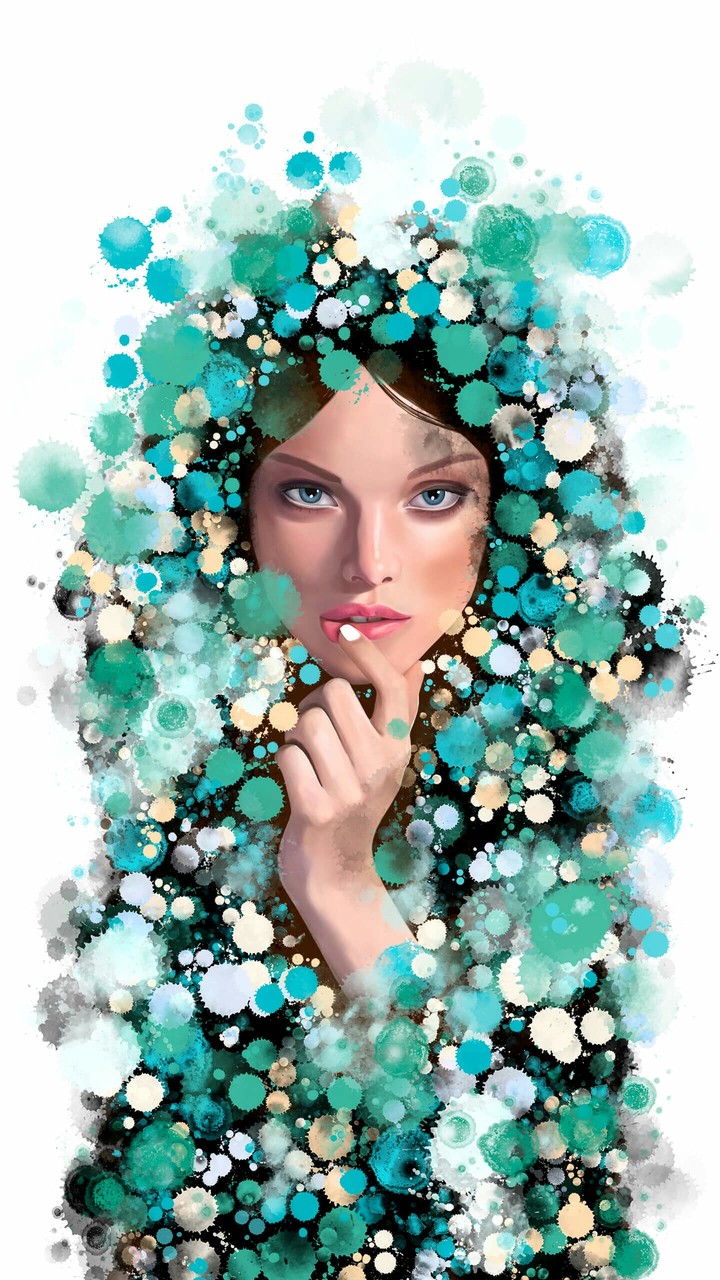Beautiful girl artwork
