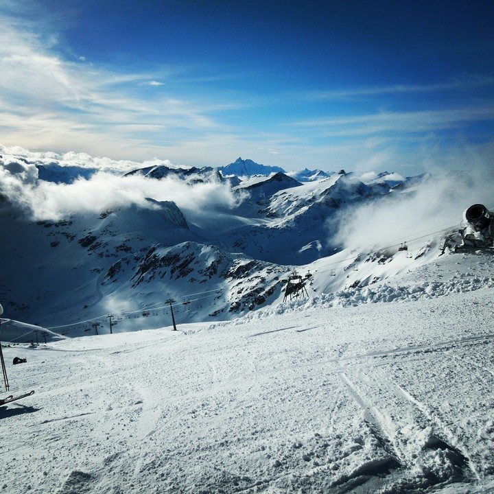 Above the clouds