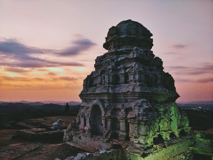 Sunrise with Ancient temple