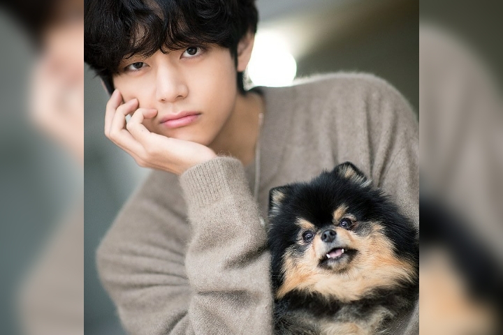 teahyung and his dog♡