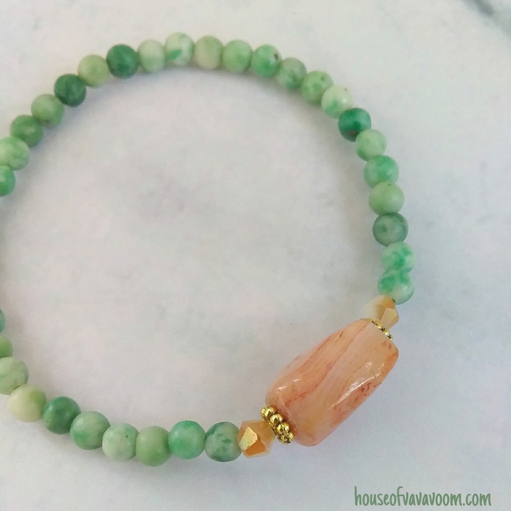 What A Pair! RARW Green Moonstone & Sunstone Bracelet