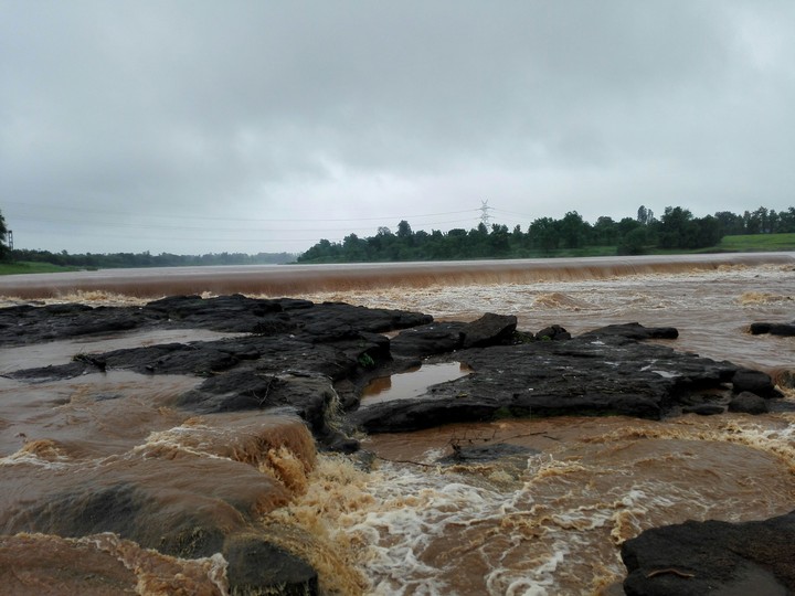 flooded river