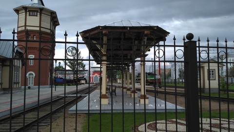 רקעים Building, railway