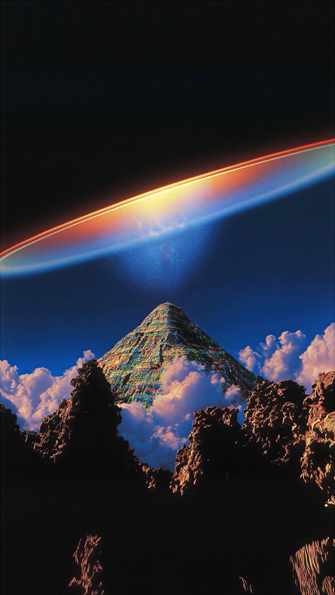 רקעים night, summit