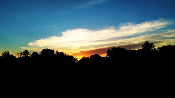 The sunset is always beautiful.