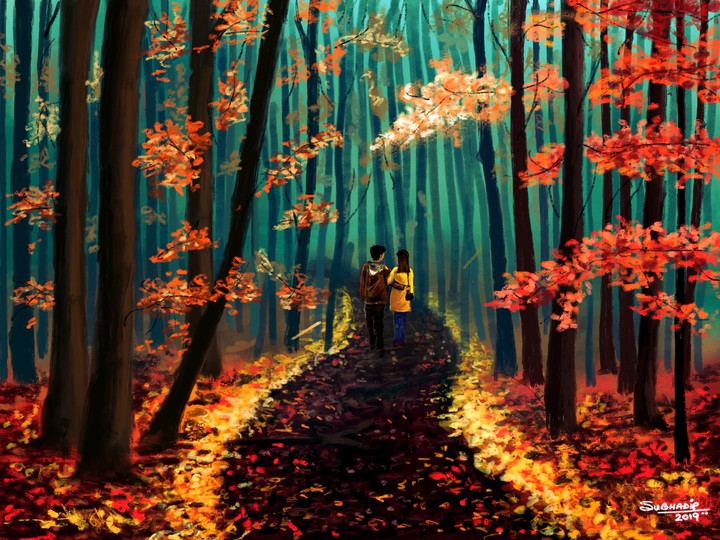 The Romantic Autumn Walk