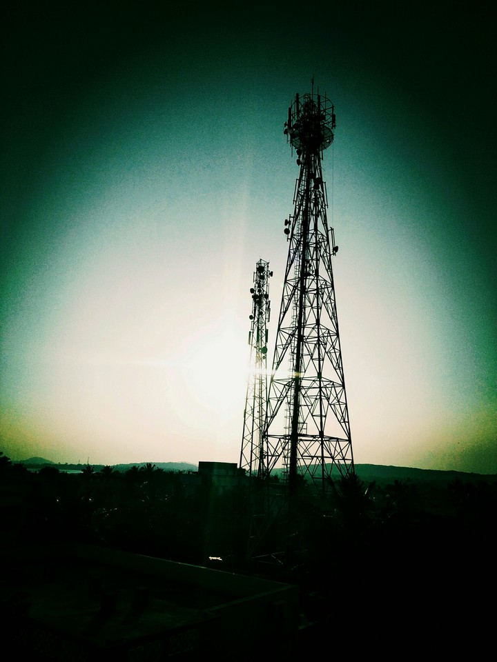 Dual Tower With Sun...