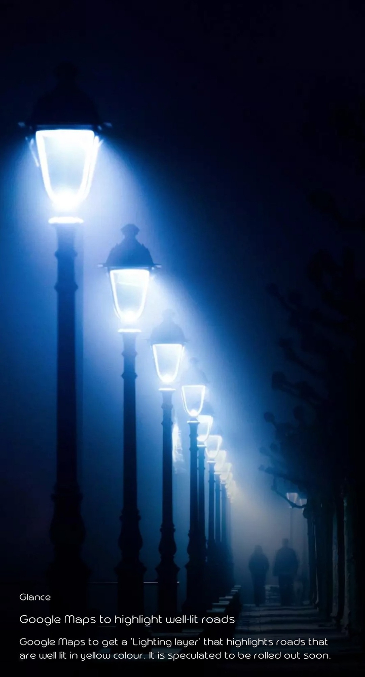 blue streetlight