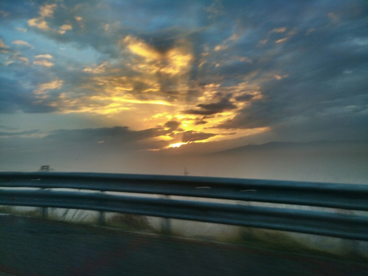 sun shines