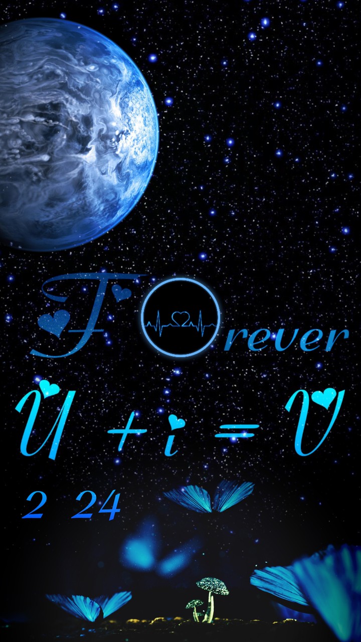 love, u (you) i , v (we) Stars, earth