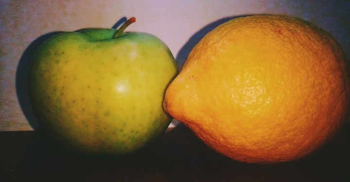 Apple and lemon