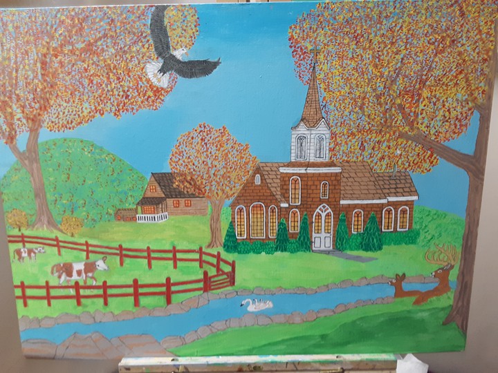 Swan Chapel in the woods