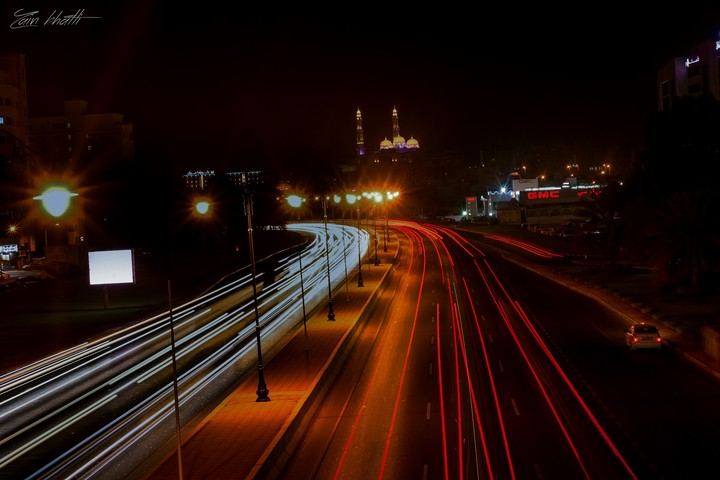 cityscape traffic scape city lights