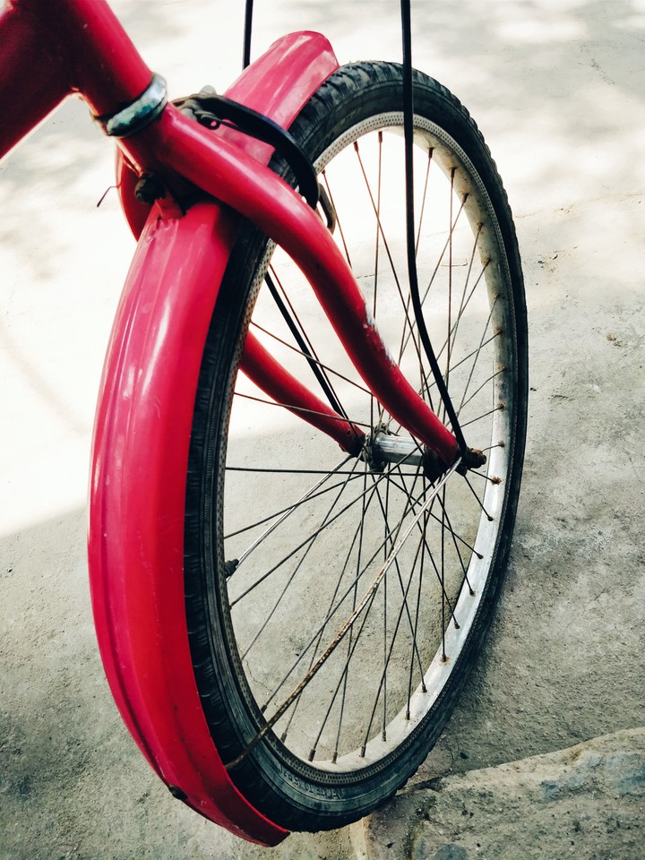 Pink bicycle