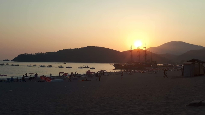 ölüdeniz#babadağ#sunset#beach#plaj#evening#turkey