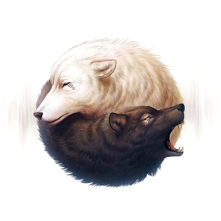 Yin yang wolves