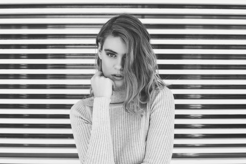 black and white
