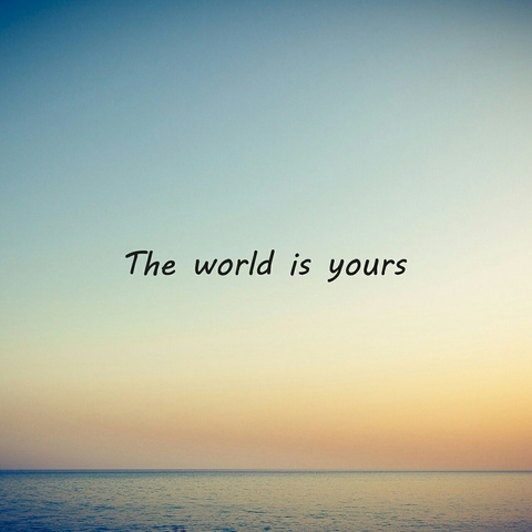 the world is yours