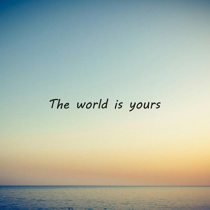 the world is yours