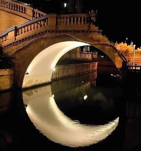 Bridge, Reflection, Arch