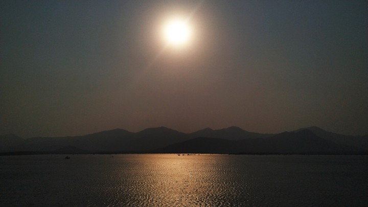 bright sun