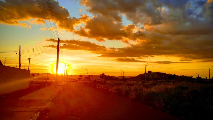 pôr do sol