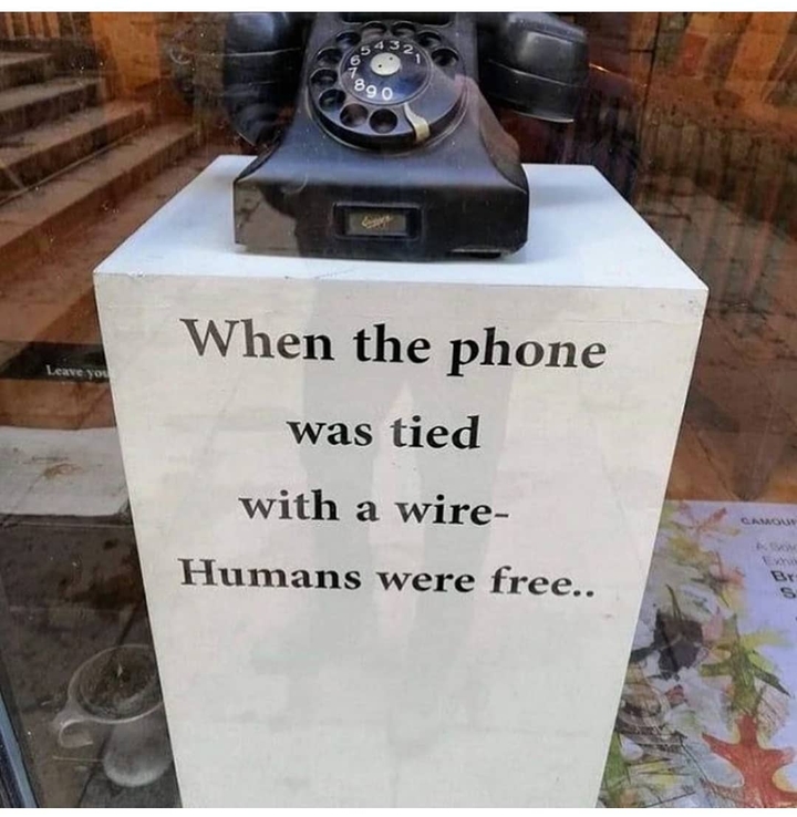Technology took over and humans were tied ?✨