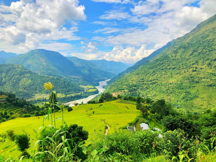 #rukum #nepal #village #festive #river #fields #crops #trees