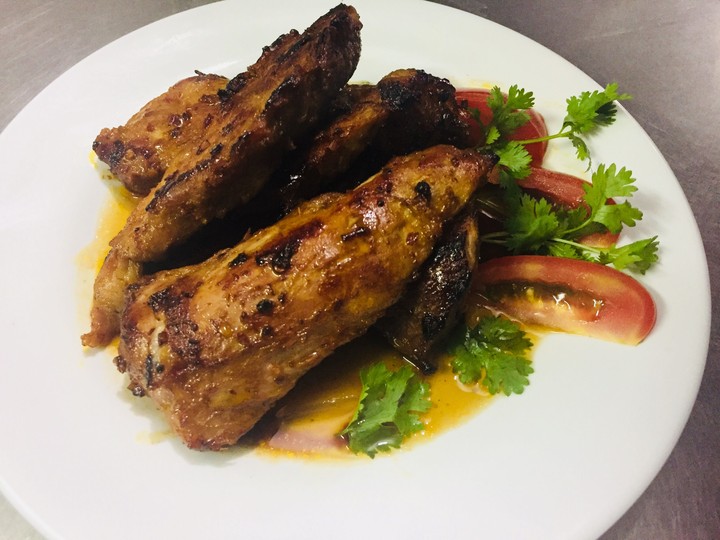 pork grill with honey cauce