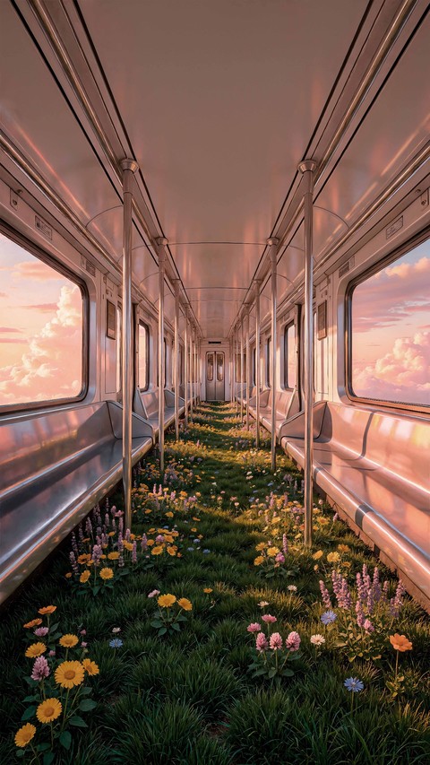 evening, train Hintergrundbilder