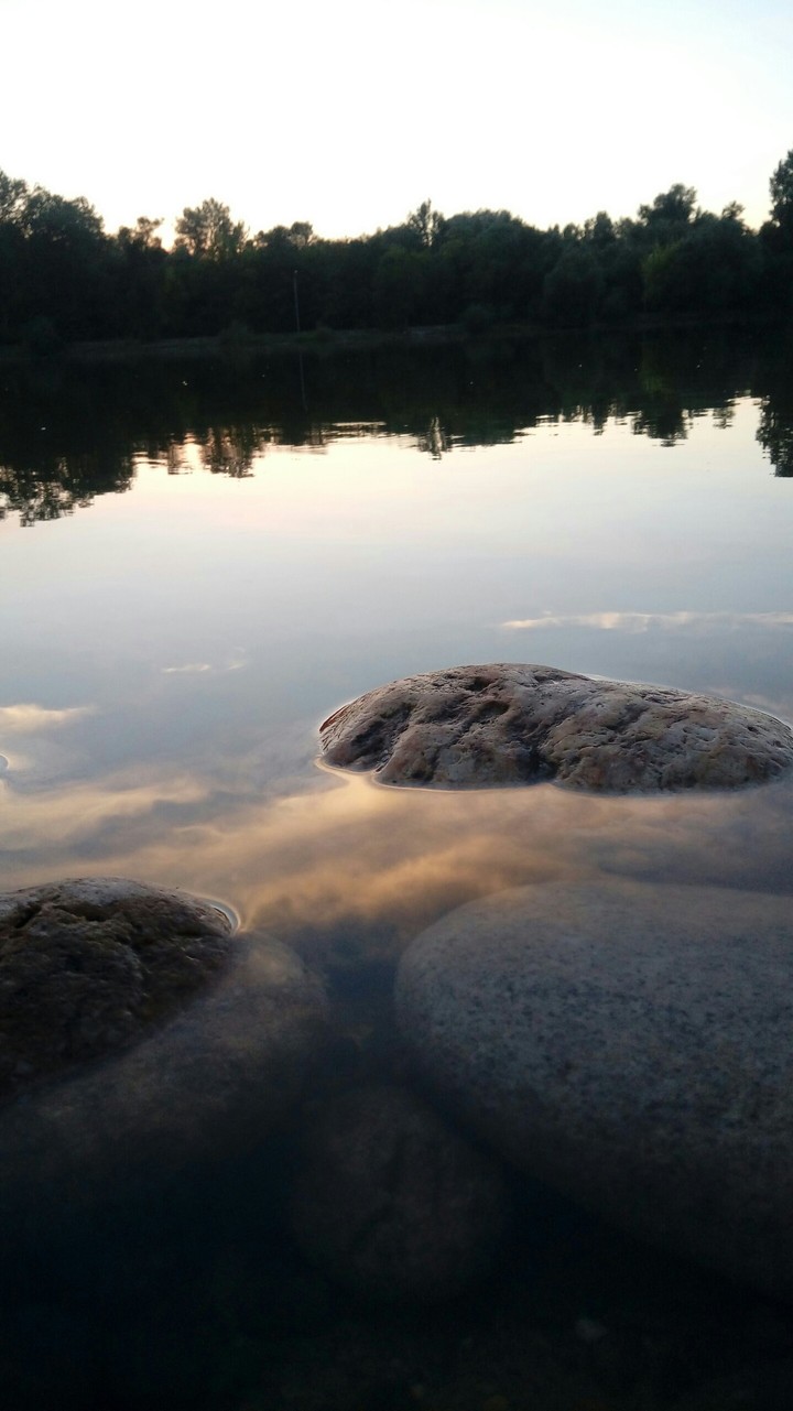 stones and water
