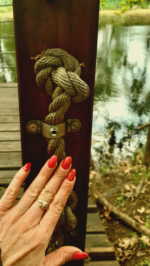 Rope, Knot, Hardwood