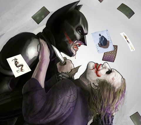 supervillain, joker桌布
