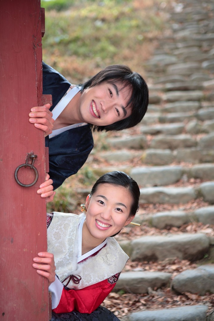 Couple in Korean Dress II