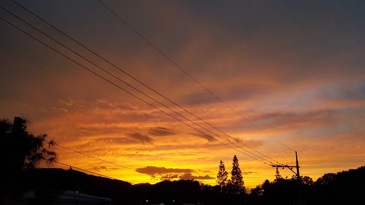 a sunset