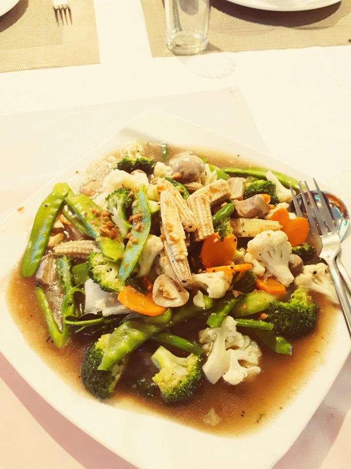 Fried mix vegetable of China food