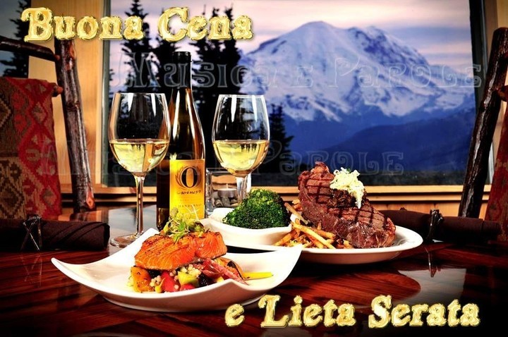 Buona cena cecita serata.