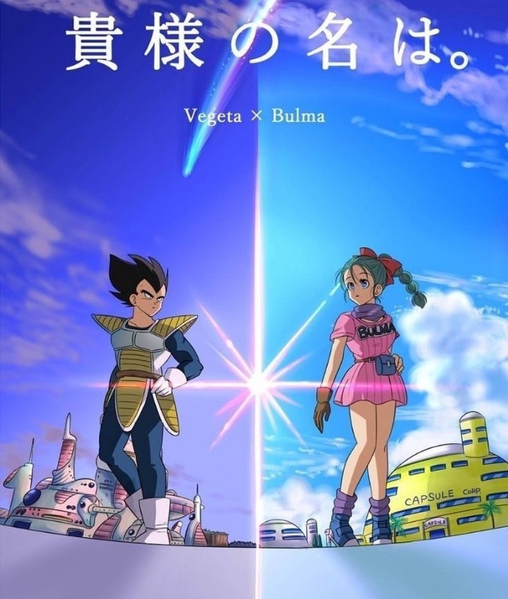 dragón Ball Vegeta y Bulma