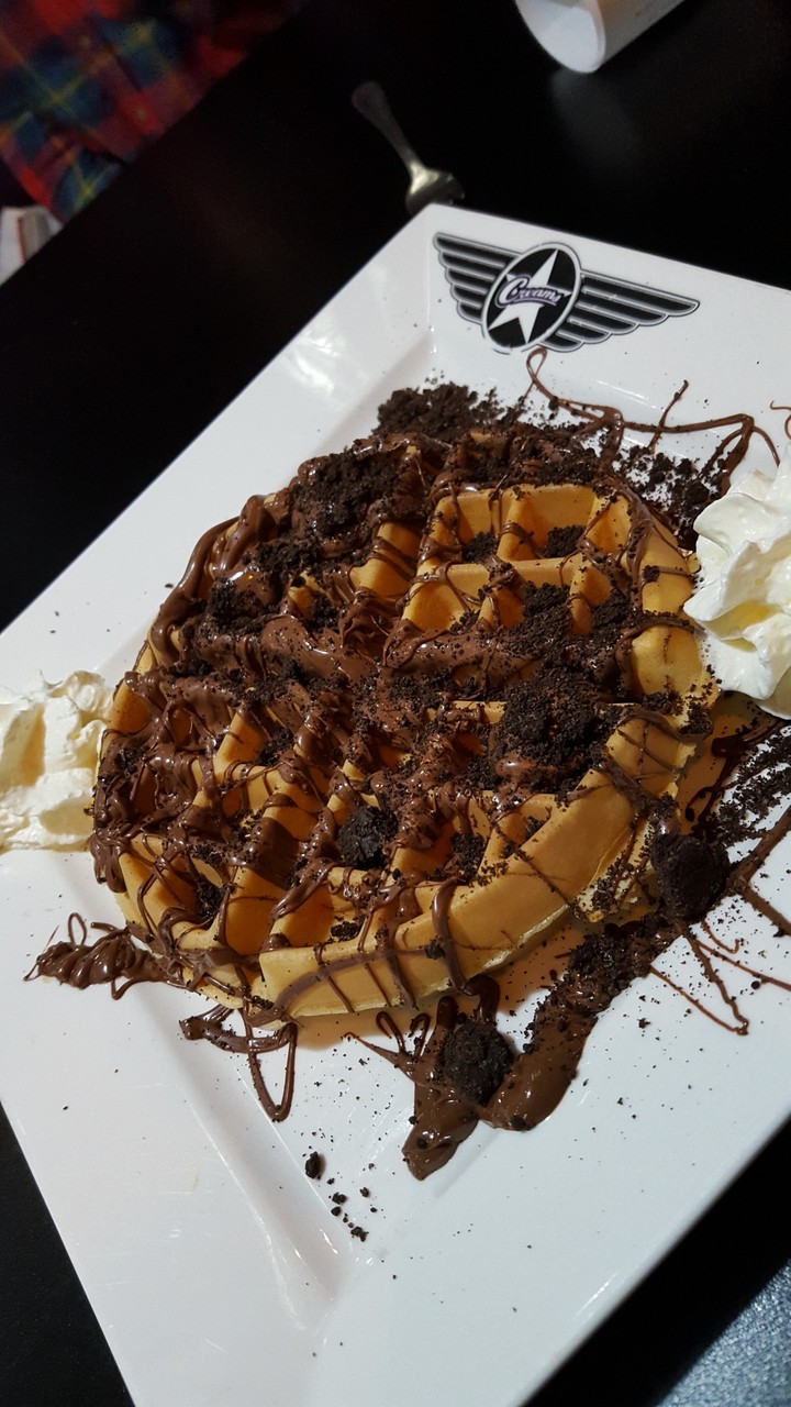 chocolate apocalypse on waffle