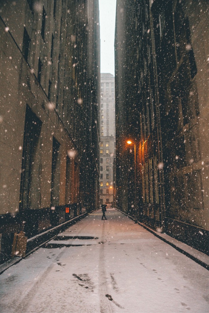city snow