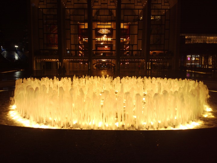 Lincoln center waterfall