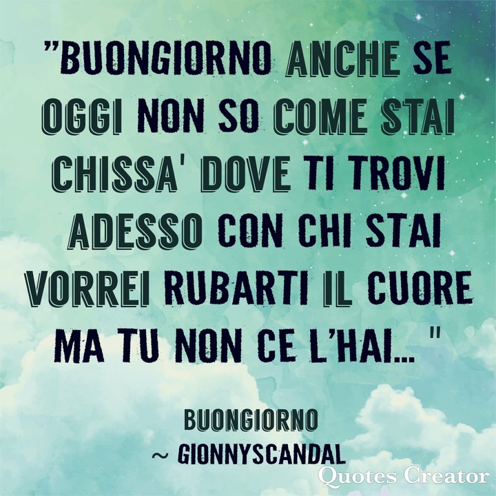 Buongiorno _ Gionny Scandal