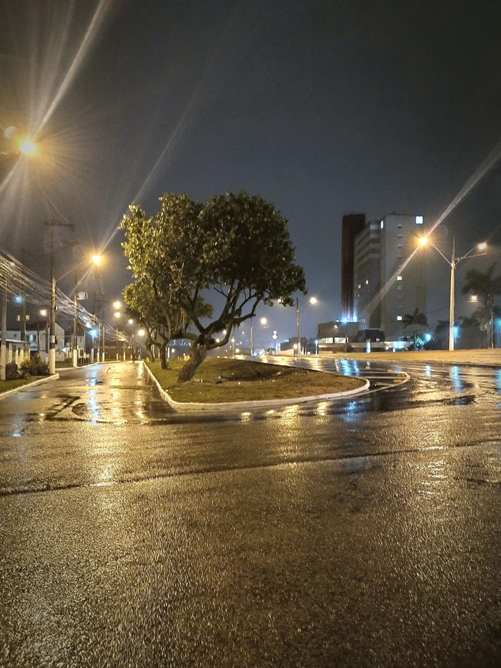rain at night